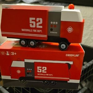 NIB Candylab Red Fire Ladder Truck Toy